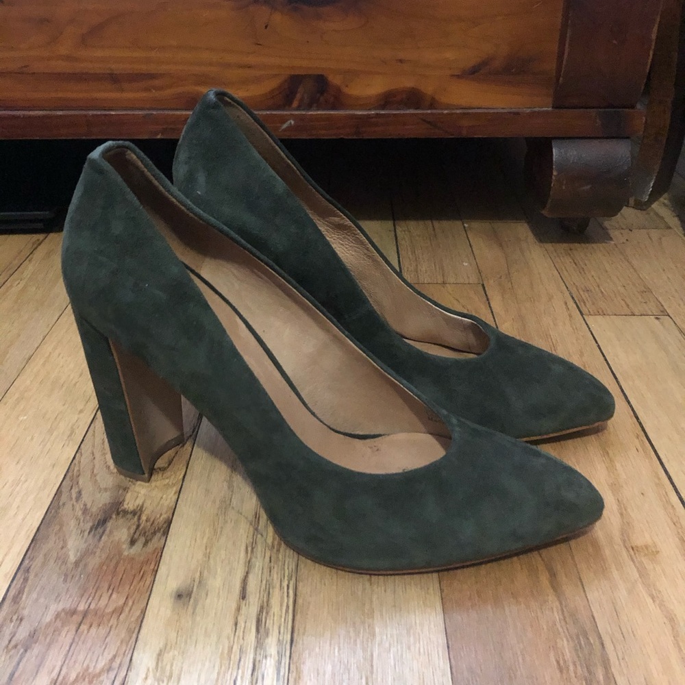Madewell suede heels
